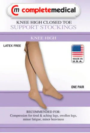 Complete Medical Knee High Closed Toe Support Stockings - Ardent Medical Supply