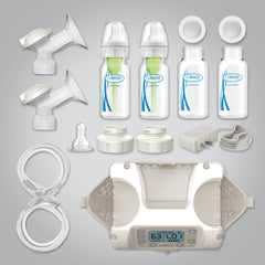 Dr Brown's Customflow Double Electric Quiet Breast Pump with SoftShape Silicone Shield