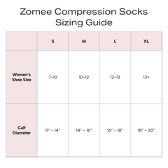 Zomee Maternity Compression Socks 20-30mmhg