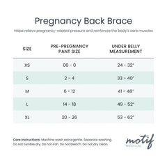 Motif Medical Pregnancy Back Brace