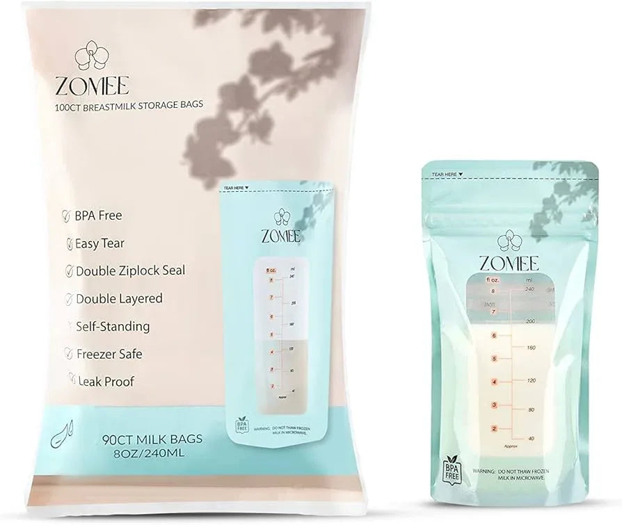 zomee 100ct Milk storage Bags - Ardent Medical Supply