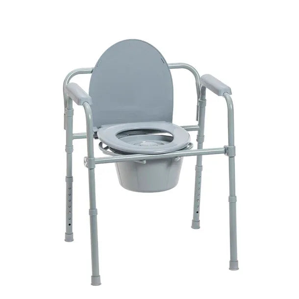 Folding Steel Commode Drive, Medical - Ardent Medical Supply