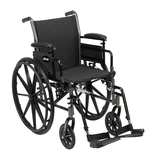 20 in Cruiser III Wheelchair Lightweight with Swing Away Leg Rests - Ardent Medical Supply